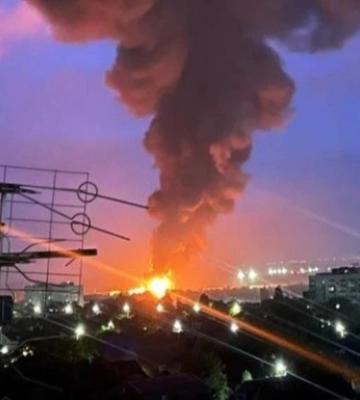У Ростовській області через атаку дронів палає нафтооб&#039;єкт