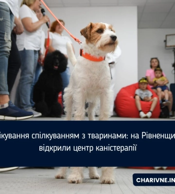 Лікування спілкуванням з тваринами: на Рівненщині відкрили центр каністерапії