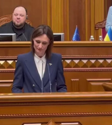 Спікерка Сейму Литви Чміліте-Нільсен виступила українською у Верховній Раді. ВIДЕО