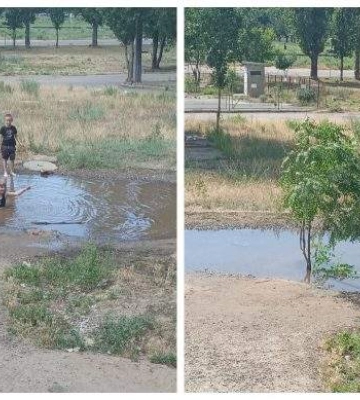 Через аварію на водогоні в Корабельному районі утворилося "озеро"