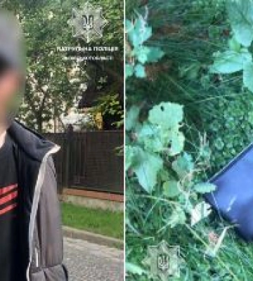Львівські патрульні за гарячими слідами затримали грабіжника, який вирвав сумку з рук жінки