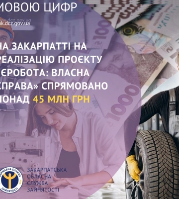 Названо найвдаліші бізнесові ідеї, на реалізацію яких на  Закарпатті в рамках проєкту &quot;єРобота: Власна справа&quot; загалом виділено&amp;hellip;