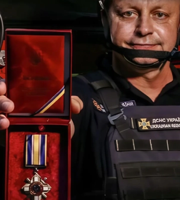 Рятувальник з Білозерки на Херсонщині отримав орден “За мужність”