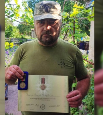 Військовослужбовця з Тлумача Петра Німого нагородили відзнакою — «За оборону України»