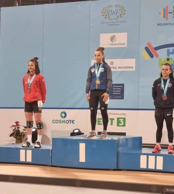 Три золота: волинська важкоатлетка тріумфувала на чемпіонаті Європи