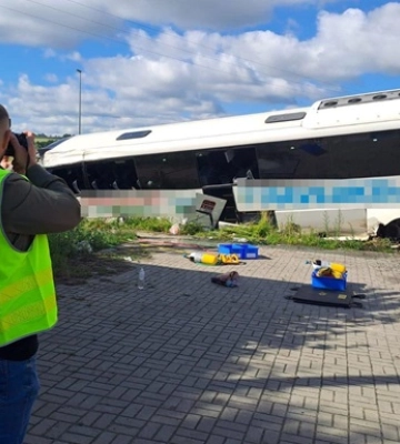 В Польше разбился автобус с украинцами, есть травмировавшиеся
