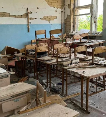 Який вигляд має школа в селі Благодатівка на Херсонщині. ФОТО