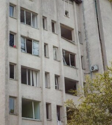 Нічний ракетний обстріл: в Івано-Франківську пошкоджений університет нафти і газу. ВІДЕО+ФОТОрепортаж