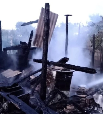 Надзвичайники загасили три пожежі на Херсонщині: через обстріл горіла господарча споруда, сухостій