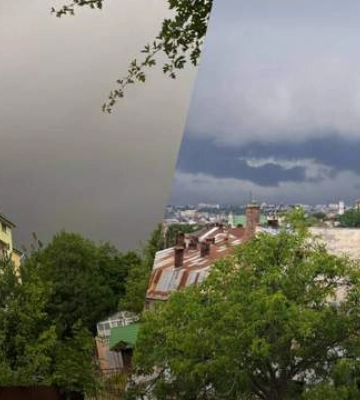 Львов накрыла мощная гроза: падают деревья, все сносит ветром