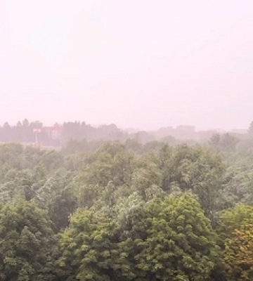 Грім, блискавка та злива: Луцьк раптово накрила негода (відео)
