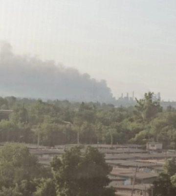 Над Кривим Рогом стоїть дим - позаштатна ситуація на підприємстві