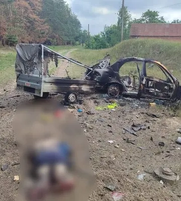 В Харьковской области легковой автомобиль наехал на вражескую мину: два человека погибли