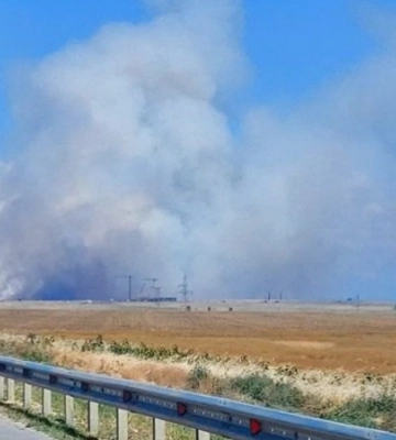 У Криму сталася пожежа на мисі Чауда, звідки росіяни запускали &quot;Шахеди&quot; по Україні