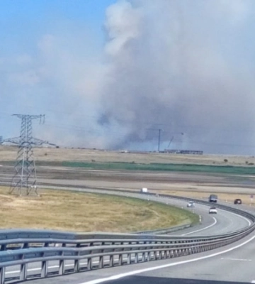 У районі мису Чауда фіксували пожежу 
