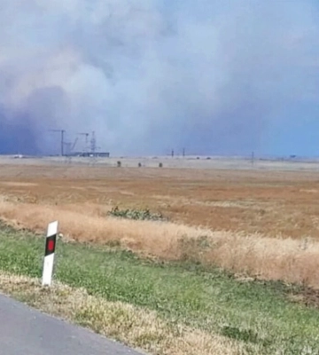У районі мису Чауда фіксували пожежу 
