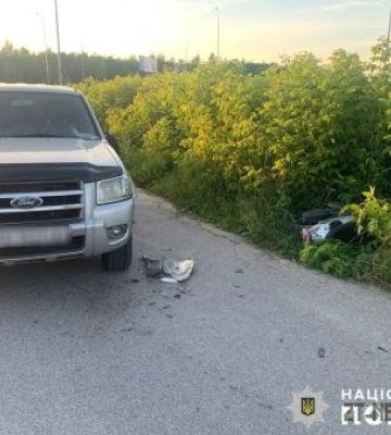 У передмісті Житомира в ДТП травмовано неповнолітнього мопедиста