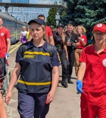 На Рівненщину прибув дев&#039;ятий евакуаційний поїзд із Донеччини