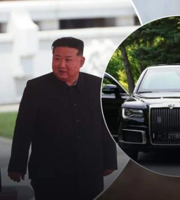 Путин подарил Ыну &quot;российский&quot; лимузин Aurus с деталями из Южной Кореи 