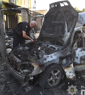 Появилось видео с места удара по Вольнянску