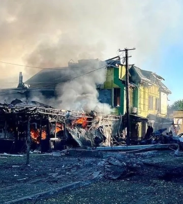 Наслідки російського удару по Вільнянську: 12 людей у лікарнях, стан шістьох важкий