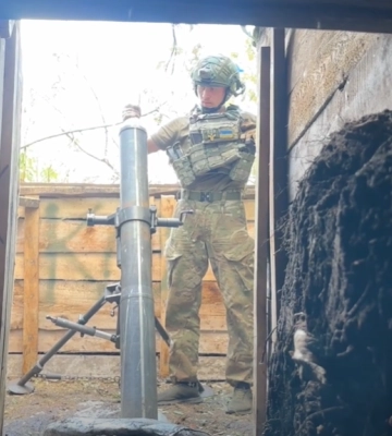 Один день із життя мінометників у районі Вовчанська на Харківщині (відео)