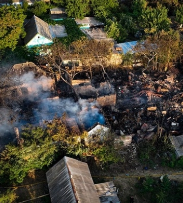 В Николаевской области вражеские дроны атаковали пшеничное поле