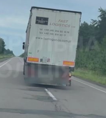 Створював аварійну ситуацію на трасі: на Волині спіймали п’яного водія фури. Відео