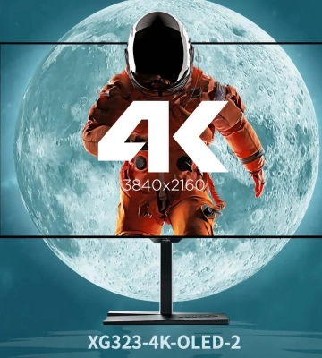 ViewSonic XG323-4K-OLED2: 32-дюймовий монітор із роздільною здатністю 4K і частотою оновлення 480 Гц