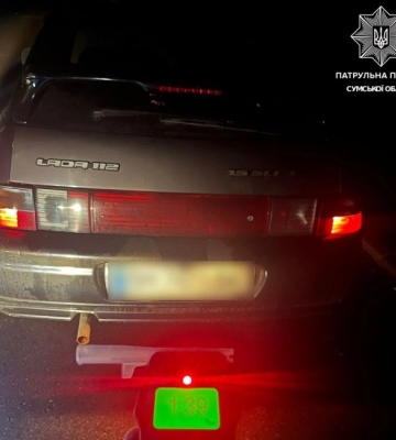 У Сумах патрульні вночі зупинили п&#039;яного водія