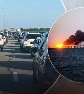 Натовпи туристів: росіяни повідомляють про 3-годинну чергу перед Кримським мостом