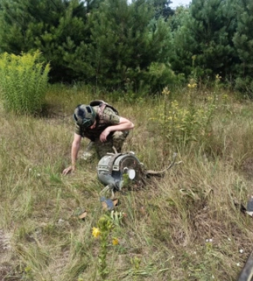 На Чернігівщині знешкодили бойову частину &quot;шахеда&quot;, яка не здетонувала