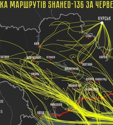 Россияне запустили по Украине 336 "шахедов" за июнь — Братчук