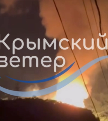 Біля Алушти в Криму горить газорозподільний вузол, у місті можливе повне або часткове вимкнення газу