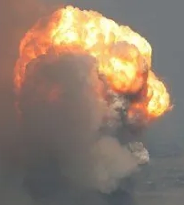 У Криму після вибуху горить газорозподільний вузол