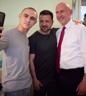 В Одесі глава української держави відвідав поранених військових ЗСУ