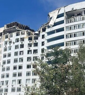 Наслідки ракетного удару РФ по Києву. ФОТОрепортаж