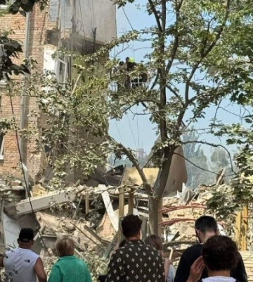 У Києві є влучання в житловий будинок, зруйновано під&#039;їзд