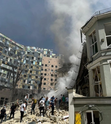 Россия нанесла массированный ракетный удар по Киеву