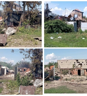 Армія РФ знищила три приватні будинки на Харківщині