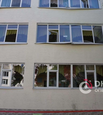 В Днепре из-за ракетного удара вылетели окна в школе и садике