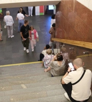 Під час російської атаки у Києві на станціях метро переховувались 32 тисячі людей