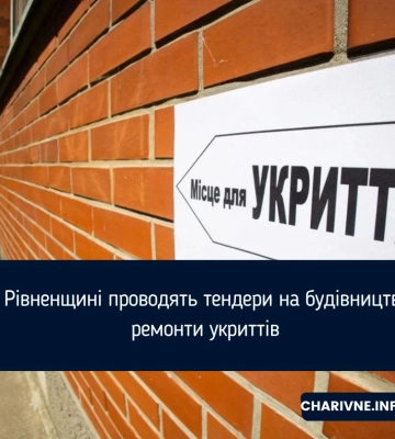 На Рівненщині проводять тендери на будівництво та ремонти укриттів