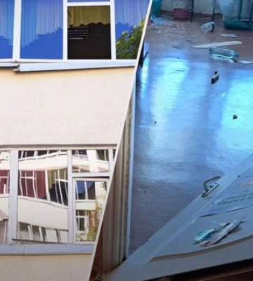 Выбитые окна и разбитое имущество: в Днепре в результате ракетного удара пострадала школа