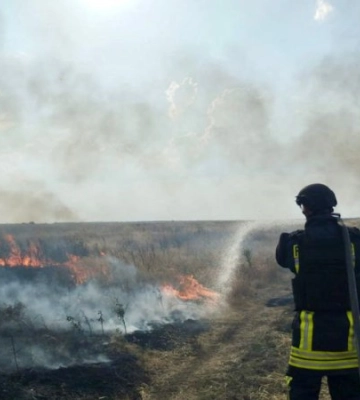 На Херсонщині через обстріли за добу спалахнули 23 пожежі в екосистемах