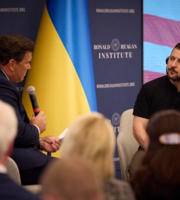 Зеленский выступил в Президентском фонде и Институте Рональда Рейгана