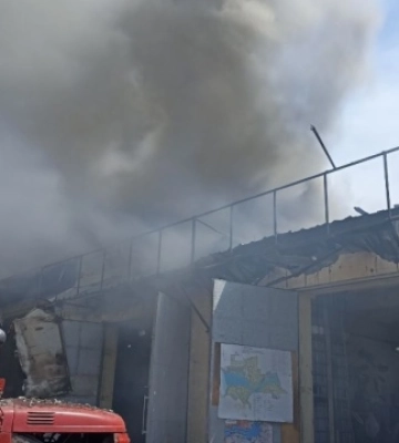 У Запорізькій області внаслідок обстрілу РФ пошкоджена пожежна частина