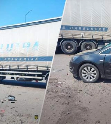 Автопоїзд та легковик зітнкулись на Львівщині: постраждало 4 дитини