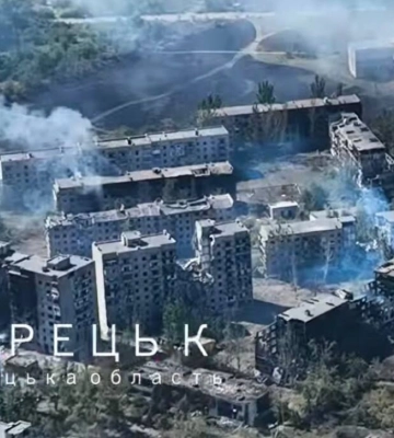У мережі поширили кадри зруйнованого Торецька