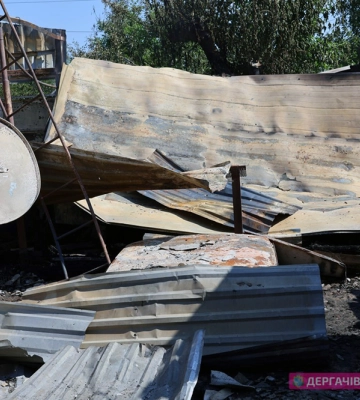 Слатине Харківської області під російським обстрілом від учора 